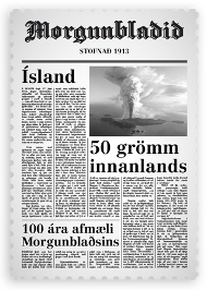 Morgunblaðið 100 ára - frímerki