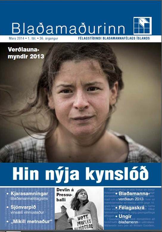 Blaðamaður á leiðinni til félagsmanna