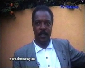 Davit Isaac í sjónvarpsviðtali árið 2001, skömmu áður en hann var handtekinn.