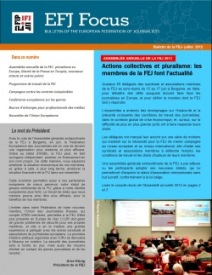 Fréttabréf EFJ fyrir júlí