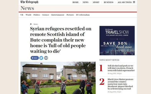 Dæmi um frétt sem fjallað er um í pistlinum.