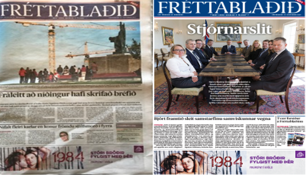 Stöðvið prentvélarnar!