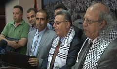 Forustumenn blaðamanna á Gaza í heimsókn