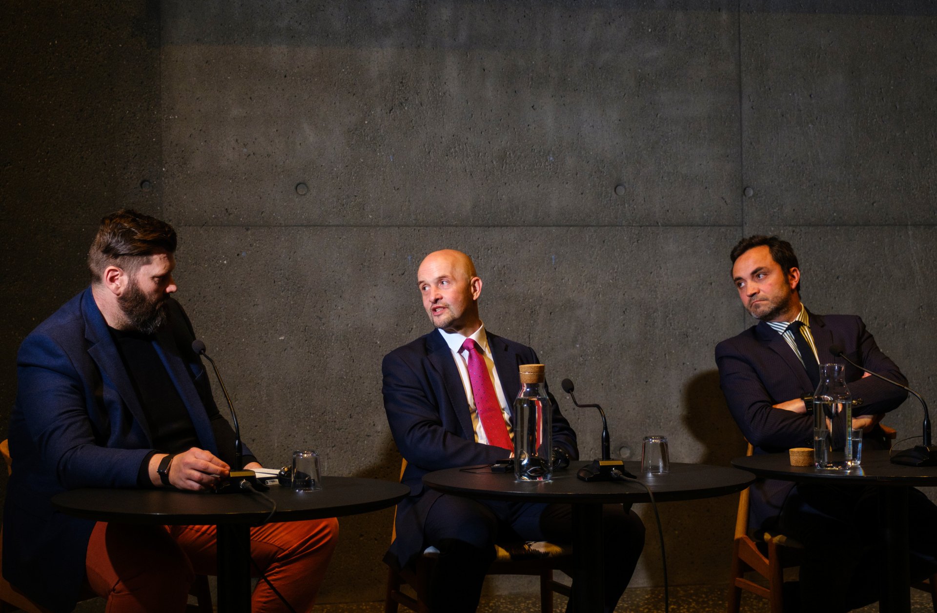 Janus Sarts og Marc-Antoine á ráðstefnu þjóðaröryggisráðs. Mynd tók Kristinn Ingvarsson