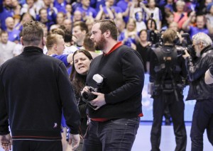 Frá vettvangi eftir bikarúrslitaleik á sunnudag. Mynd:sport.is