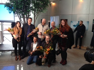 Vinningshafar í Perlunni í dag.