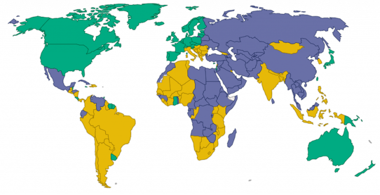 Fresli fjölmiðla í heiminum það minnsta í áratug