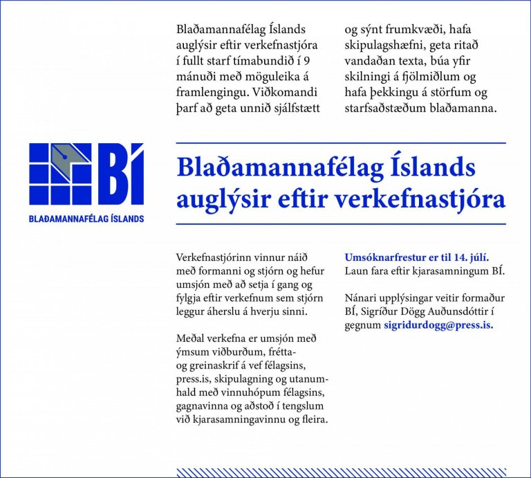 Verkefnastjóri óskast