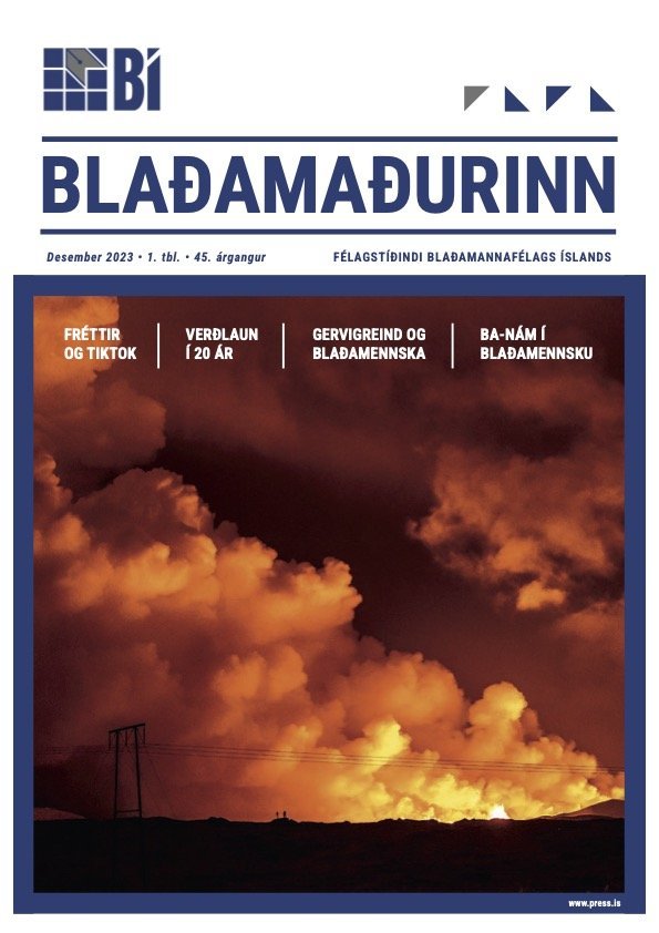 Nýtt hefti Blaðamannsins komið út