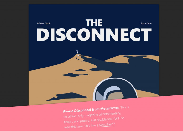 Þversögn: Nettímarit sem aðeins er hægt að lesa með því að aftengjast netinu