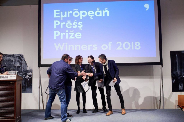 Frá verðlaunaafhendingunni í Búdapest, en staðarvali afhendingarinnar var beint gegn ritskoðunartilb&hellip;