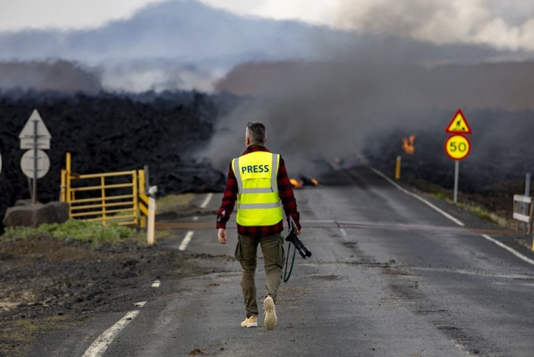 Kjartan Þorbjörnsson (Golli), formaður Blaðaljósmyndarafélags Íslands. Ljósmynd: Hilmar Bragi Bárðar&hellip;
