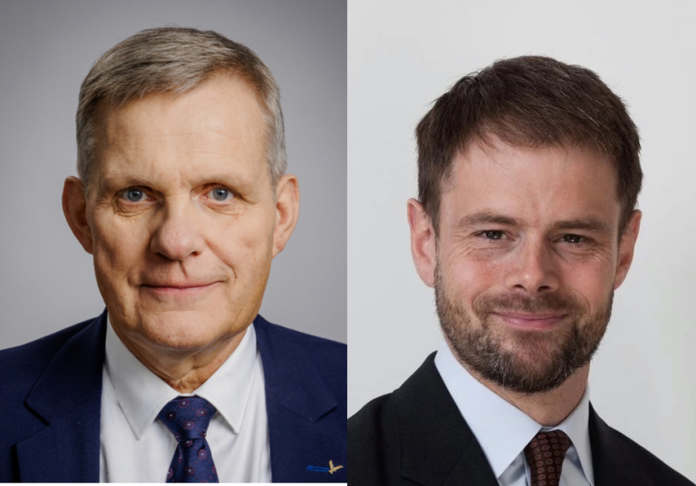 Jón Gunnarsson dómsmálaráðherra og Skúli Magnússon, umboðsmaður Alþingis.