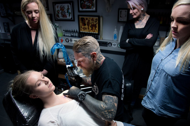 Glódís Tara, Nína Rún Bergsdóttir, Anna Katrín Snorradóttir og Halla Ólöf Jónsdóttir, fó&hellip;