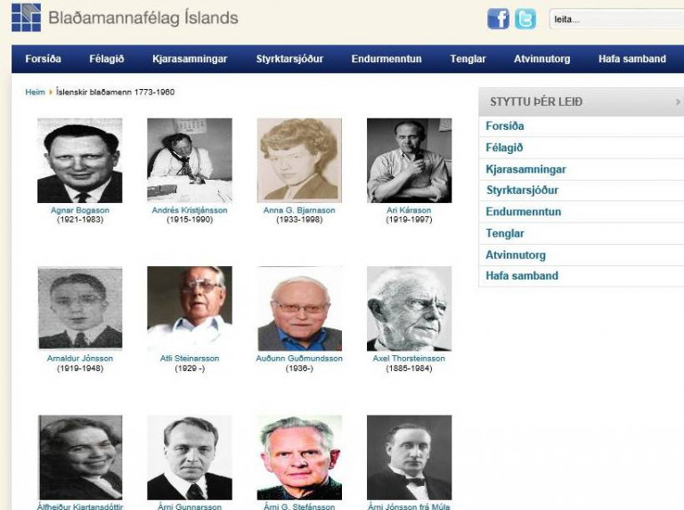 Blaðamannaminni á press.is