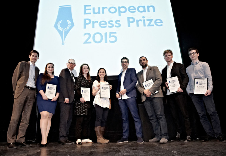 Verðlaunahafar við síðustu verðlaunaveitingu sem fram fór í apríl sl.