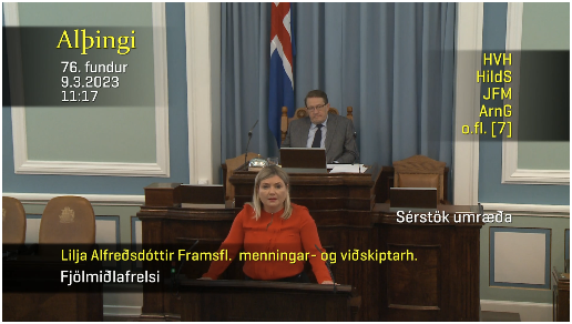 Þingmenn ræddu fjölmiðlafrelsi