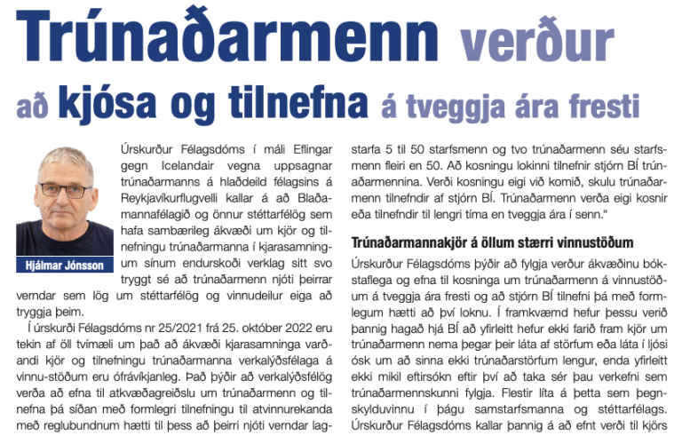 Titill greinarinnar á bls. 34 í Blaðamanninum 1/2022.