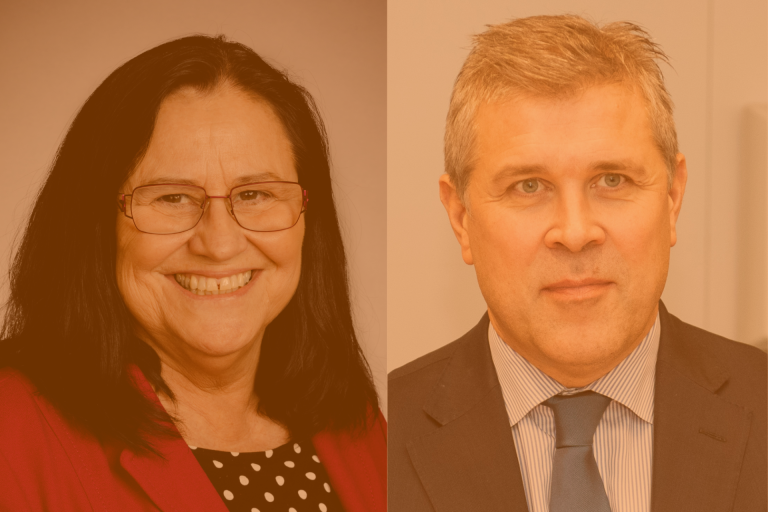 Inga Sæland, formaður Flokks fólksins, og Bjarni Benediktsson, formaður Sjálfstæðisflokksins, eru me…