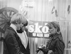 Blaðamaður með myndavél